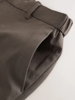 Marron taupe - Moulant - Pantalons extensibles à taille élastiquée Motionflex