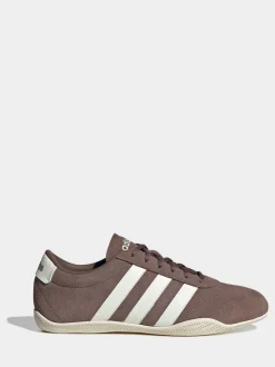 Marron/blanc - Baskets adidas Grand Court Lo