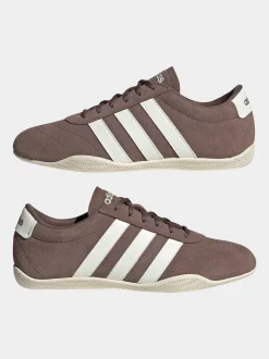 Marron/blanc - Baskets adidas Grand Court Lo