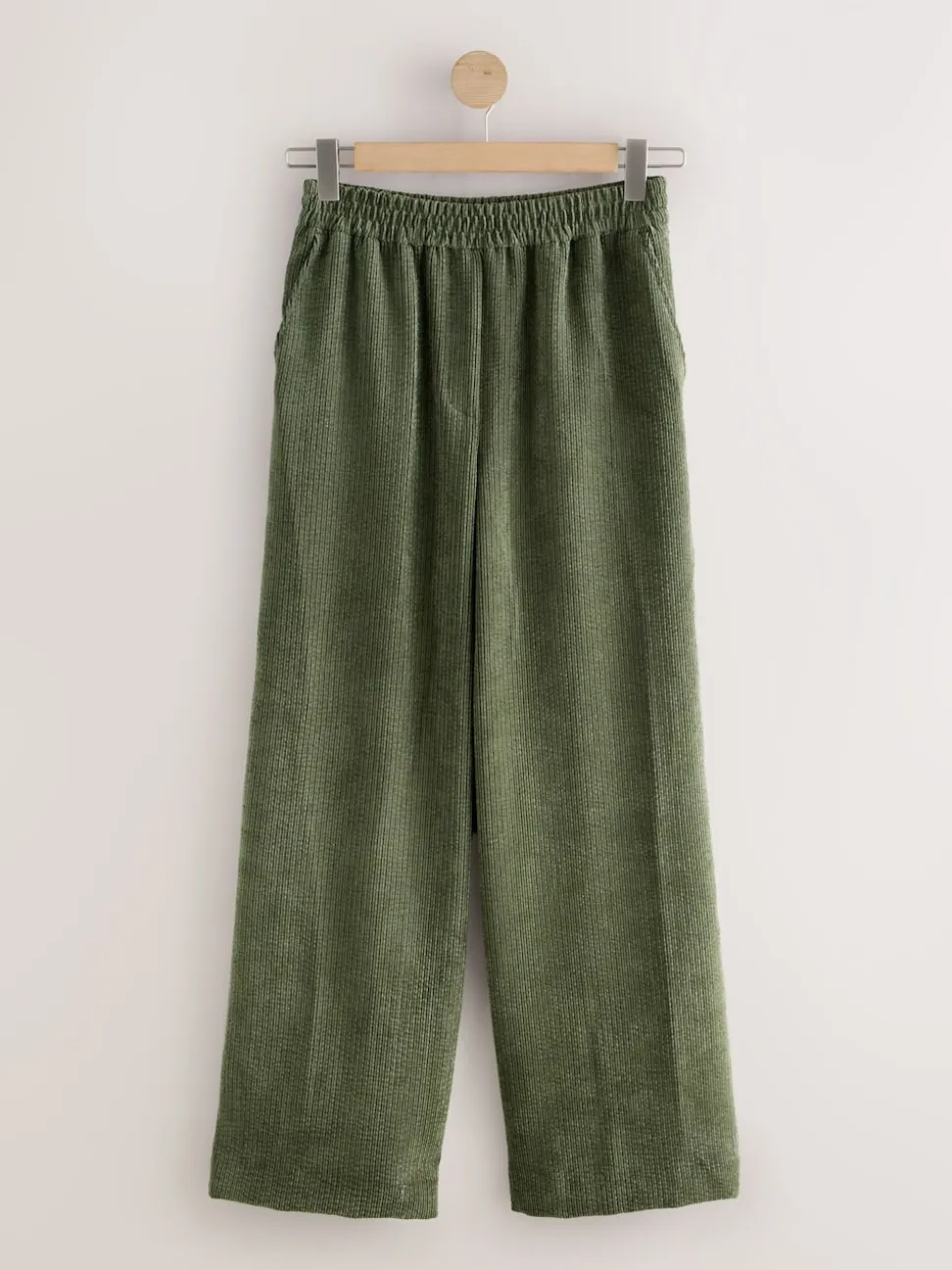 Marron/kaki - Lot de 2 Pantalons Jambe large en Velours côtelé doux