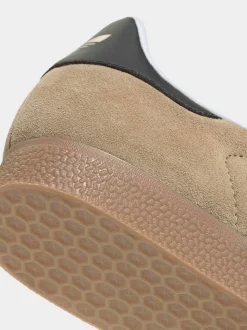 Marron/noir - adidas Originals Gazelle Trainers