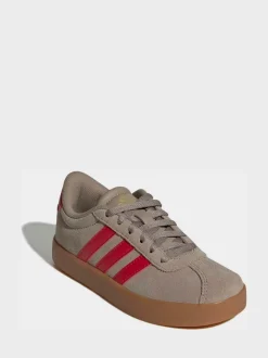 Marron/rouge - Adidas VL Court 3.0 Formateurs