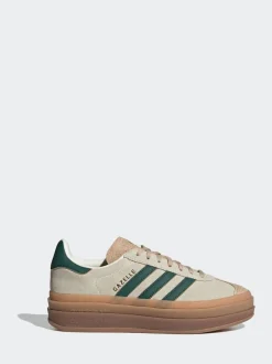 Marron/Vert - Baskets adidas Originals Gazelle Bold W