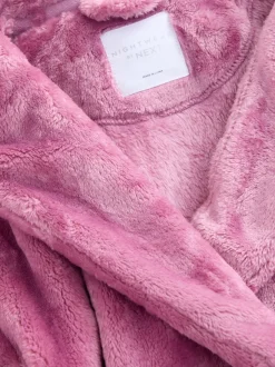 mauve - Robe de chambre plus longue en polaire douce (7-16ans)