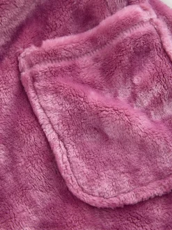 mauve - Robe de chambre plus longue en polaire douce (7-16ans)