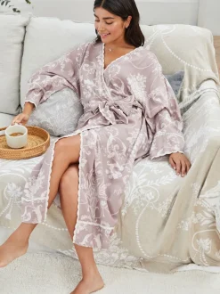 Mauve rose - Peignoir Laura Ashley Josette