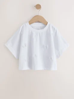 Mauve/blanc - Boxy Bows T-shirts 2 Pack (3-16ans)