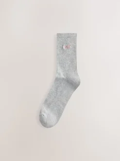 Mauve/Gris/Cream - Self. Chaussettes de cheville Cushion Sole Lounge 3 Pack