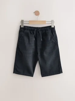 Mid Bleu/Noir - Bermuda Pull On Denim Shorts 2 Pack (3-16yrs)