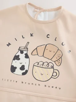 Milk Club - Bavoir à manches de sevrage et d’alimentation