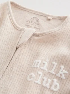 Milkclub neutre - Lot de 3 dors-bien bébé à fermeture éclair bidirectionnelle (0-2ans)