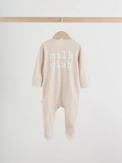 Milkclub neutre - Lot de 3 dors-bien bébé à fermeture éclair bidirectionnelle (0-2ans)