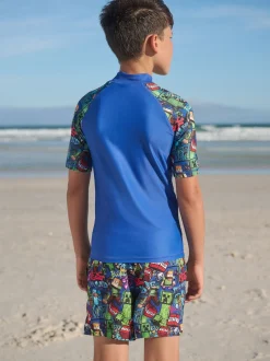 Minecraft bleu marine - Gilet anti-éclaboussures (3-16ans)