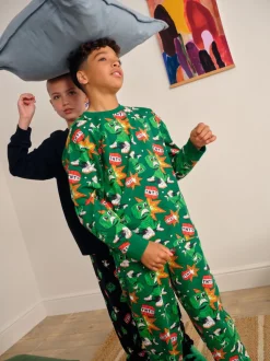 Minecraft vert/noir - License Jogger Pyjamas 2 (5-16ans)