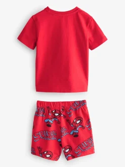 Mini Marvel multicolore lumineux - 100Pyjama court en coton % 3 Lot (12mths-11yrs)