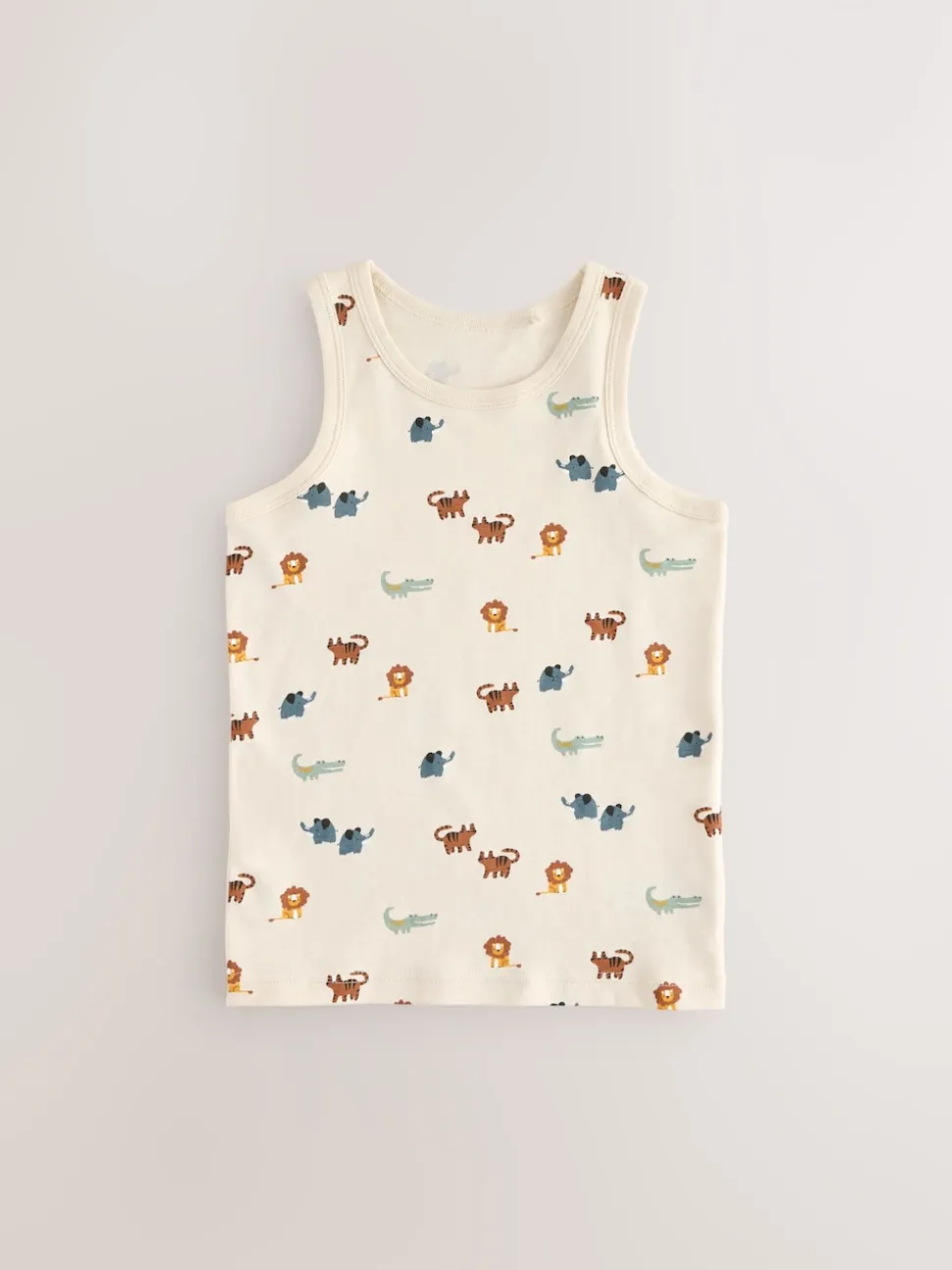 Mini Safari Imprimé - Lot de 5 débardeurs 100 % coton (1.5-8ans)