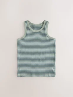 Mini Safari Imprimé - Lot de 5 débardeurs 100 % coton (1.5-8ans)