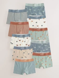 Mini Safari Imprimé - Lot de 10 boxers (1.5-16ans)