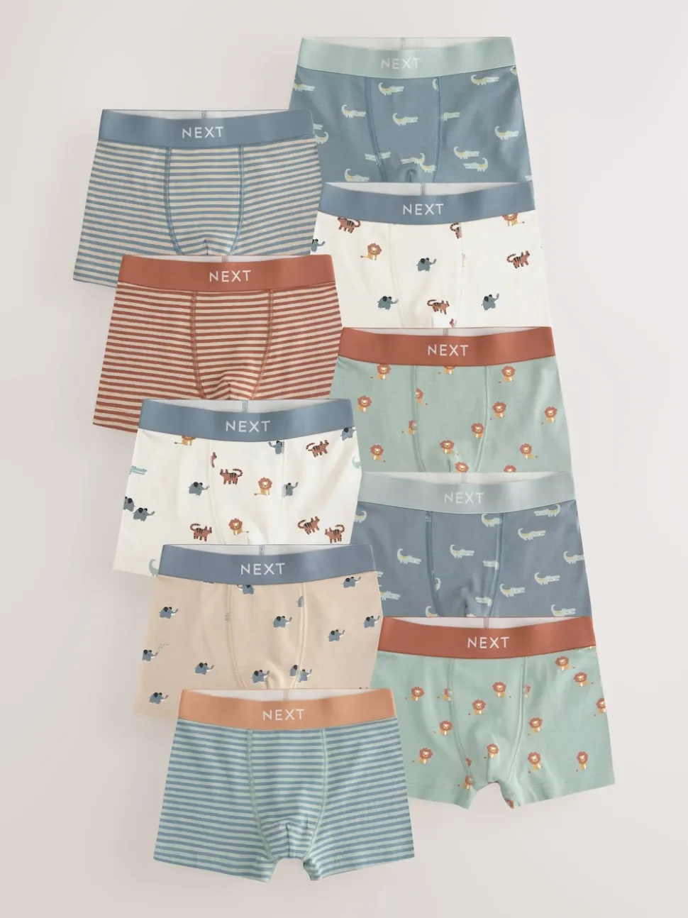 Mini Safari Imprimé - Lot de 10 boxers (1.5-16ans)