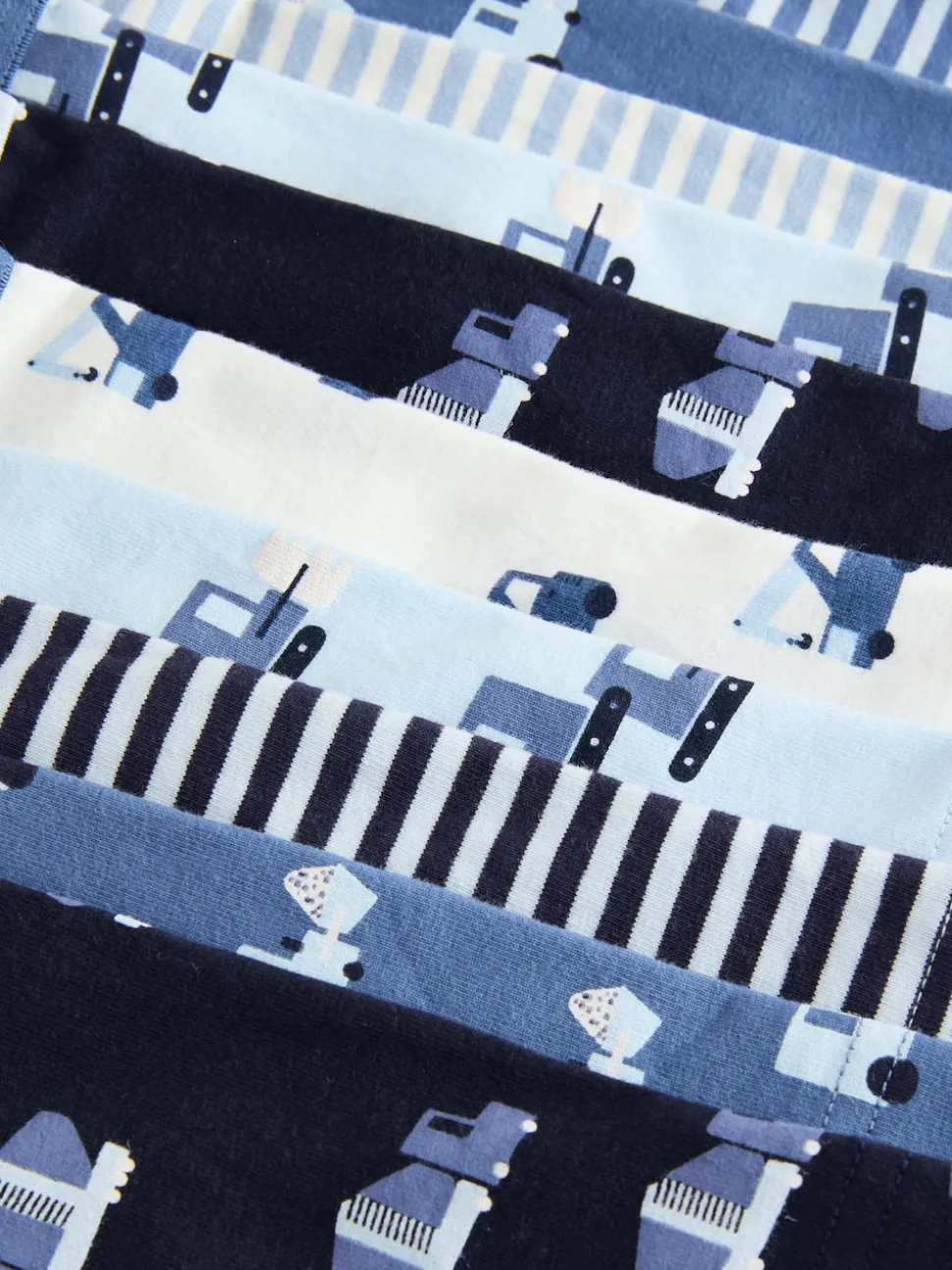 Mini véhicule bleu - Lot de 10 boxers (1.5-16ans)