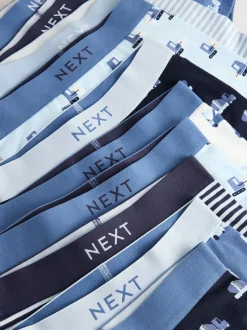 Mini véhicule bleu - Lot de 10 boxers (1.5-16ans)