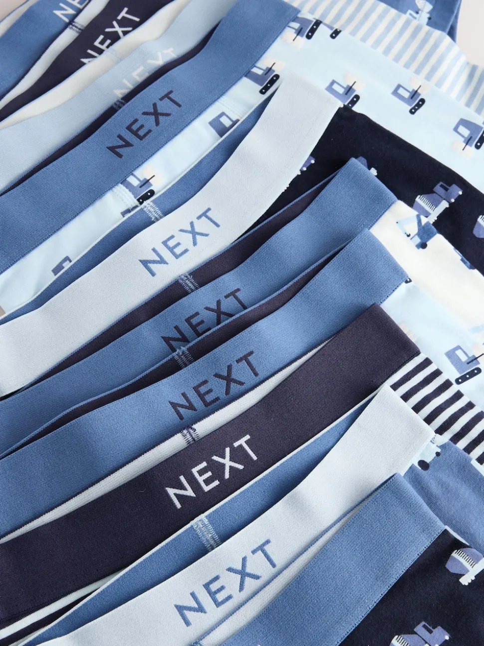 Mini véhicule bleu - Lot de 10 boxers (1.5-16ans)