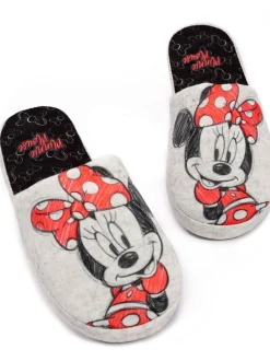 Minnie Mouse™ gris - Chaussons mules d’hiver Vanilla Underground femme