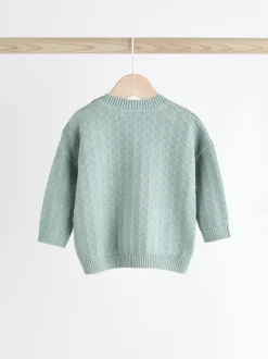 Minéral - Ensemble bébé pull et legging en tricot texturé 100 % coton (0mois -3ans)