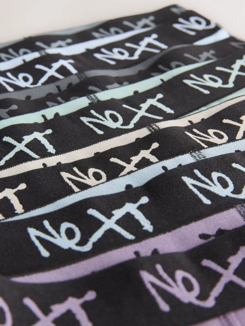 Minéral multicolore avec ceinture noire - Lot de 7 boxers (2-16ans)