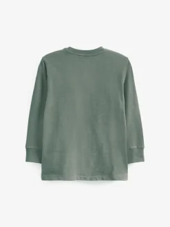 Minéral vert - T-shirt confortable à manches longues (3-16 ans)