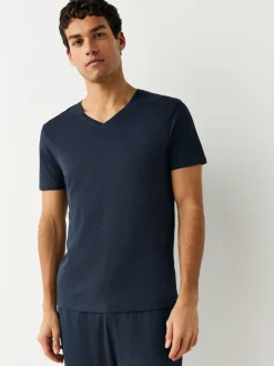 mixte - Lot de 5 T-shirts Col en V 100% Coton Coupe ajustée