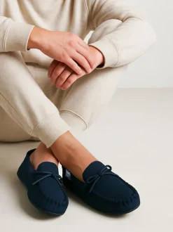 Mocassin Totes Isotoner doublé à chevrons pour homme