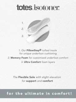 Mocassin Totes Isotoner doublé à chevrons pour homme