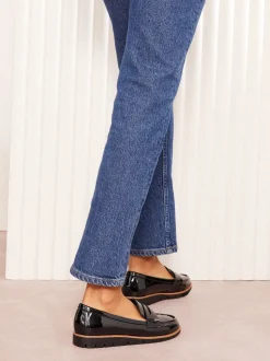 Mocassins plats Friends Like These Comfort en similicuir verni