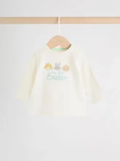 Mon premier blanc de Pâques - Ensemble t-shirt et legging bébé (0mois-2ans)