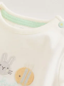 Mon premier blanc de Pâques - Ensemble t-shirt et legging bébé (0mois-2ans)