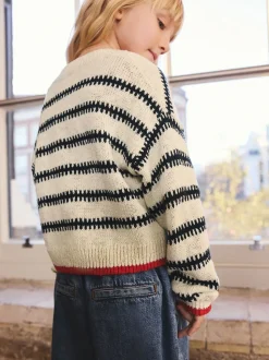 Mono Stripe (mono) - Cardigan à col en V (3-16ans)