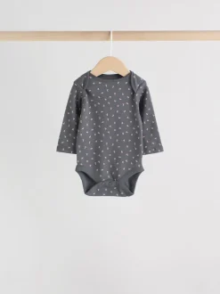 monochrome - Lot de 5 bodies bébé à manches longues