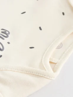 monochrome - Lot de 5 bodys à manches longues pour bébé