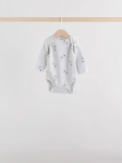 monochrome - Lot de 5 bodys à manches longues pour bébé