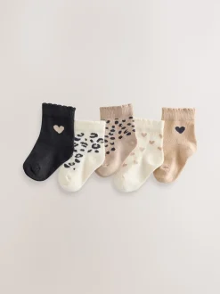 monochrome - Lot de 5 chaussettes pour bébé (0mois-2ans)
