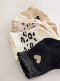 monochrome - Lot de 5 chaussettes pour bébé (0mois-2ans)