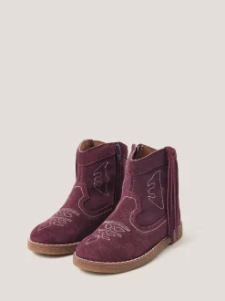 Monsoon bottes cowboy en daim