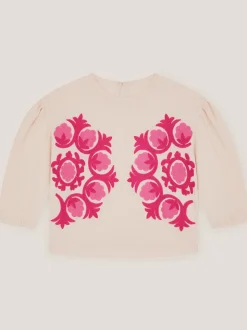 Monsoon Chain Stitch Long Sleeve Top