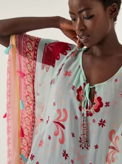 Monsoon Court caftan fleuri Abbie