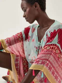 Monsoon Court caftan fleuri Abbie