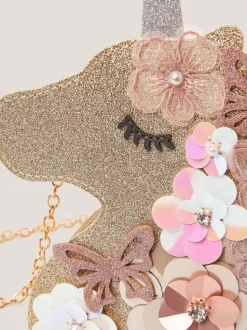 Monsoon Ella Sequin Sac à fleurs licorne