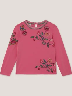Monsoon Floral Embroidered Long Sleeve Top