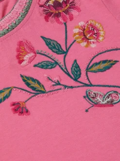 Monsoon Floral Embroidered Long Sleeve Top