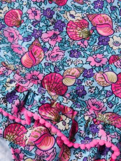 Monsoon imprimé coquillage floral UPF50+ ensemble de bain à manches longues